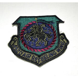 Vintage 452D Air Refueling Wing USAF Air Force Uniform Military Patch 3x3 inches